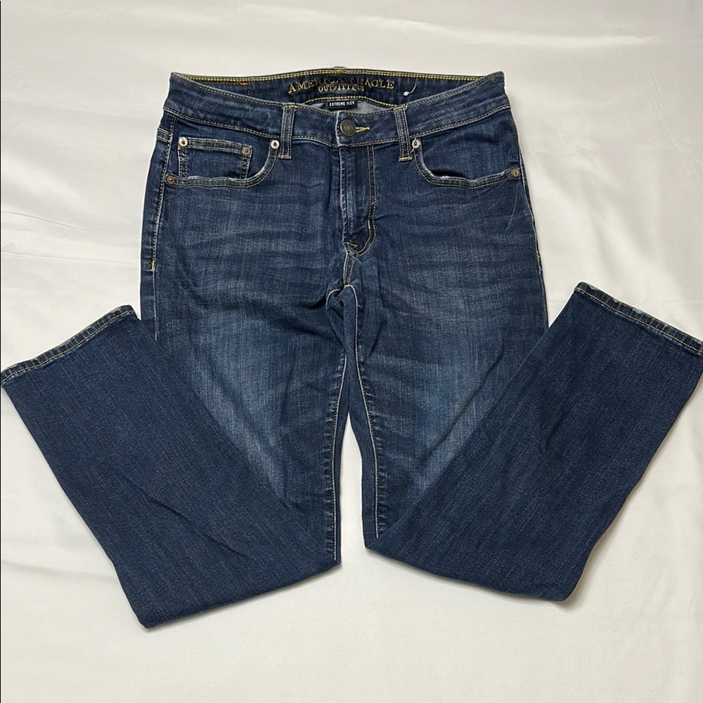 American Eagle Outfitters Men's Blue Extreme Flex Jeans
